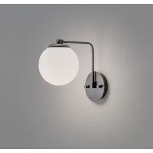 Wandlampe Daisy Opviq, dimmbar, schwarz, für Wohn- / Esszimmer, Glas, Wandleuchte, Wandlampe Innen
