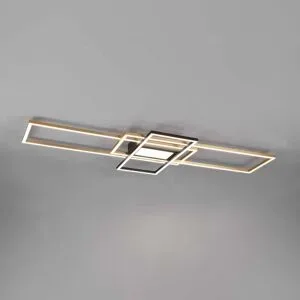 Deckenlampe Carphira Metall 105 cm 6.5 cm - Farbe: messing matt - LED - Lichtfarbe: Warmweiss - Kaltes Tagesweiss - Deckenlampe- LED Energiesparlampe