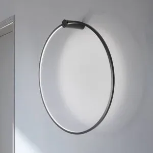 Wandlampe Saturno Milagro Lighting, schwarz, für Wohn- / Esszimmer, Aluminium, Modern, LED Wandleuchte, Wandlampe Innen