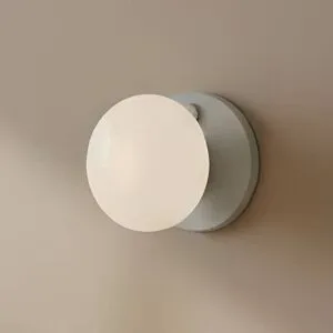 Wandlampe Flo ALDEX, dimmbar, alu / grau / zink, für Wohn- / Esszimmer, Metall, Design, Wandleuchte, Wandlampe Innen
