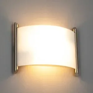 Wandlampe Filippa Lindby, dimmbar, weiß / opal, für Flurbereich, Metall, Modern, Wandleuchte, Wandlampe Innen