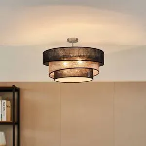 Deckenlampe Ayvira Lindby, dimmbar, schwarz, für Wohn- / Esszimmer, Modern, Deckenlampe