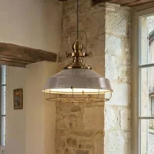 Hängelampe Astel ROYALTECH, dimmbar, alu / grau / zink, für Wohn- / Esszimmer, Metall, Industrielles Design, Pendelleuchte