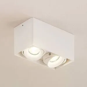 Deckenlampe Kubika Arcchio, dimmbar, weiß / opal, für Flurbereich, Aluminium, Modern, Deckenlampe