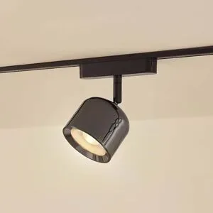 Lindby LED-Spot 48 V Lumaro, grau, Ø 8,2 cm, Alu, dimmbar Lumaro 48V Lindby,, alu / grau / zink, für Wohn- / Esszimmer, Aluminium, Modern