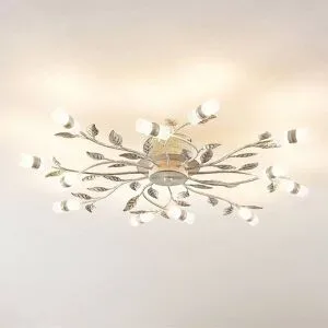 LED Deckenlampe Bolonia Lindby, bronze / altmessing, für Wohn- / Esszimmer, Metall, Landhaus / Rustikal, LED Deckenleuchte