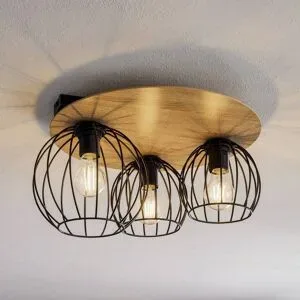 Deckenlampe Malin SIGMA, dimmbar, Holz hell, für Wohn- / Esszimmer, Holz, Modern, Deckenlampe