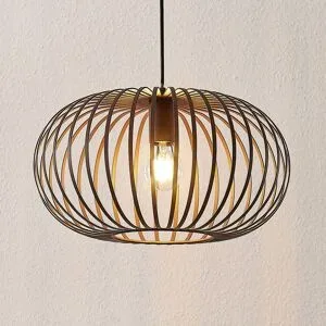 Hängelampe Nahele Lindby, dimmbar, für Wohn- / Esszimmer, Metall, Vintage, Pendelleuchte