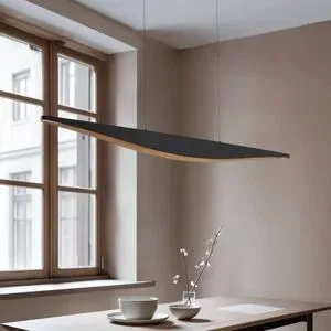 Hängelampe Clavit Lucande, dimmbar, schwarz, für Wohn- / Esszimmer, Metall, Modern