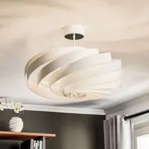 Deckenlampe Vento Domiluce, dimmbar, weiß / opal, für Wohn- / Esszimmer, Metall, Modern, Deckenlampe