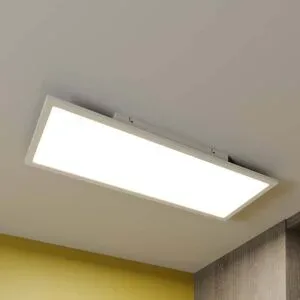 LED Deckenlampe Luay Lindby, dimmbar, weiß / opal, für Küche, Kunststoff, Modern, LED Deckenleuchte