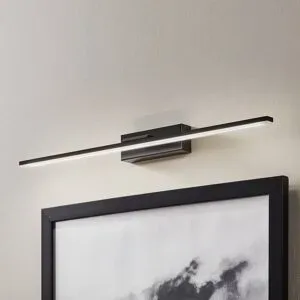 Wandlampe Miroir MCJ, schwarz, für Badezimmer, Aluminium, Modern, Wandleuchte, Wandlampe Bad