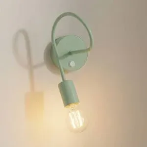 Wandlampe Oxford HELAM, dimmbar, grün, für Wohn- / Esszimmer, Metall, Junges Wohnen, Wandleuchte, Wandlampe Innen