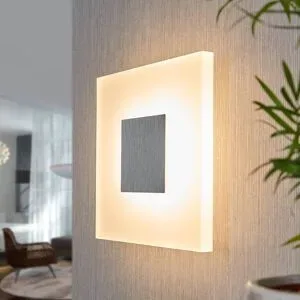 Wandlampe Berlind Lucande, weiß / opal, für Wohn- / Esszimmer, Kunststoff, Modern, LED Wandleuchte, Wandlampe Innen
