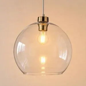 Glas Hängelampe Cubus TK Lighting, dimmbar, klar / transparent, für Wohn- / Esszimmer, Glas, Modern, Pendelleuchte