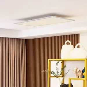 LED Panel Lamin Lindby, dimmbar, weiß / opal, für Wohn- / Esszimmer, Modern, LED Deckenleuchte