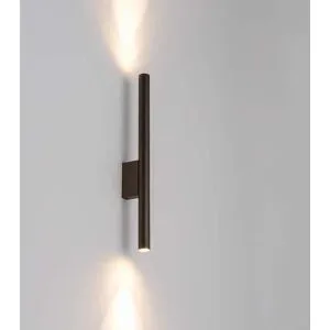 Euluna Wandlampe Laser Nowodvorski Lighting, dimmbar, braun / rost, für Wohn- / Esszimmer, Metall, Modern, Wandleuchte, Wandlampe Innen