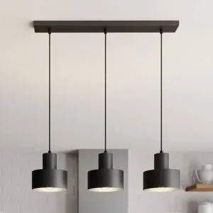 Hängelampe Rif SIGMA, dimmbar, schwarz, für Wohn- / Esszimmer, Metall, Modern, Pendelleuchte