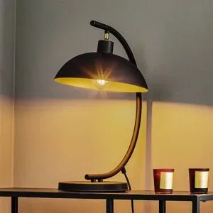 Tischlampe 1036 ALDEX, schwarz, für Wohn- / Esszimmer, Metall, Tischlampe