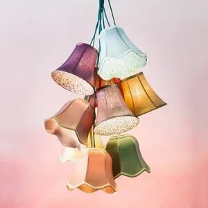 KARE Design - Hängeleuchte Saloon Flowers 9, One Size, Multicolor
