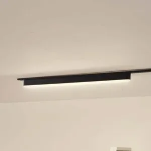 Lindby LED-Leiste 48 V Lumaro,schwarz,20W,Kunststoff,dimmbar Lumaro 48V Lindby, dimmbar, schwarz, für Wohn- / Esszimmer, Kunststoff, Modern