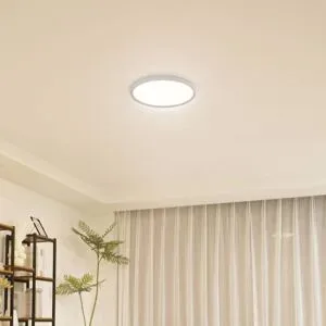 Deckenlampe Pravin Lindby, weiß / opal, für Wohn- / Esszimmer, Kunststoff, Modern, Deckenlampe
