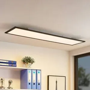 LED Panel Nelios Lindby, schwarz, für Küche, Aluminium, Modern, LED Panel
