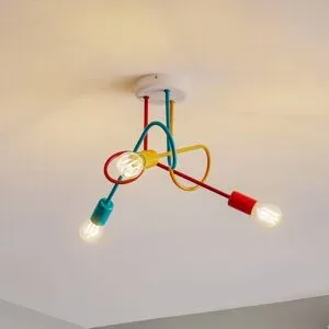 Deckenlampe Oxford HELAM, dimmbar, Multicolour, für Wohn- / Esszimmer, Metall, Junges Wohnen, Deckenlampe