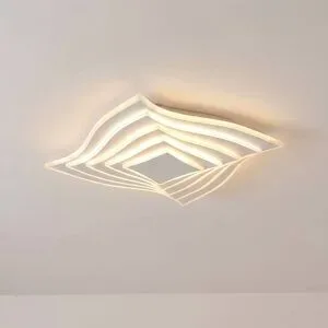 LED Deckenlampe Rebeka Lindby, dimmbar, weiß / opal, für Wohn- / Esszimmer, Metall, Modern, LED Deckenleuchte