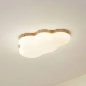 LED Deckenlampe Pilvi Lindby, weiß / opal, für Wohn- / Esszimmer, Kunststoff, Modern, LED Deckenleuchte