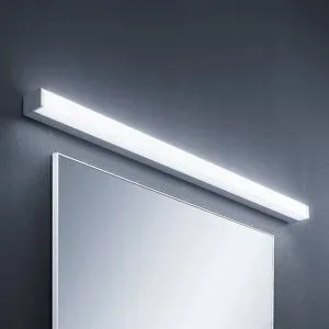 Wandlampe Klea Lindby, chrom / silber, für Badezimmer, Aluminium, Modern, Wandleuchte, Wandlampe Bad