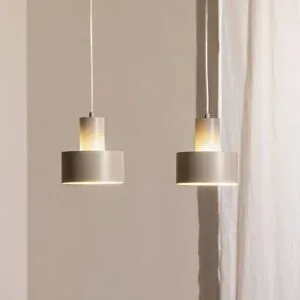 Hängelampe Rif 2 SIGMA, dimmbar, creme / amber, für Wohn- / Esszimmer, Metall, Modern, Pendelleuchte