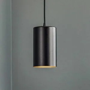 Hängelampe ZW Tube TEMAR LIGHTING, dimmbar, schwarz, für Wohn- / Esszimmer, Metall, Modern, Pendelleuchte