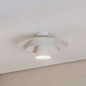 Deckenlampe Plato Luminex, dimmbar, weiß / opal, für Wohn- / Esszimmer, Metall, Modern, Deckenlampe