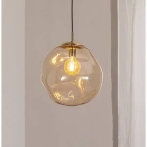 Glas Hängelampe Sol TK Lighting, dimmbar, klar / transparent, für Wohn- / Esszimmer, Glas, Modern, Pendelleuchte