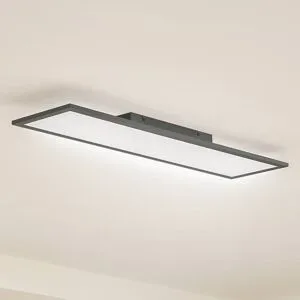 LED Panel Enhife Lindby, schwarz, für Arbeitszimmer / Büro, Modern, LED Deckenleuchte