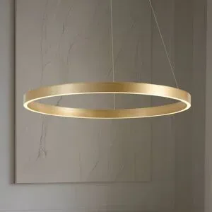 Hängelampe Yonam Lucande, dimmbar, messing / gold, für Wohn- / Esszimmer, Metall, Modern