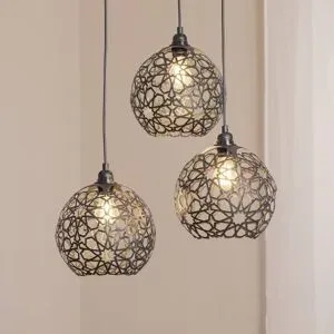 Hängelampe Fellini MR-785 Opviq, dimmbar, schwarz, für Wohn- / Esszimmer, Metall, Modern, Pendelleuchte
