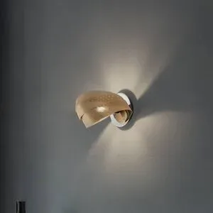 Wandlampe Vento Domiluce, dimmbar, messing / gold, für Wohn- / Esszimmer, Metall, Modern, Wandleuchte, Wandlampe Innen