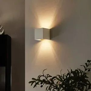 Wandlampe Zuzana Arcchio, dimmbar, weiß / opal, für Wohn- / Esszimmer, Aluminium, Modern, Wandleuchte, Wandlampe Innen