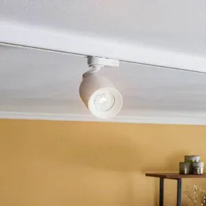 Arcchio Schienenstrahler Brinja, weiß, Ø6,5cm, 3-Phasen GU10 Brinja Arcchio, dimmbar, weiß / opal, für Flurbereich, Aluminium, Modern, Stromschienenstrahler
