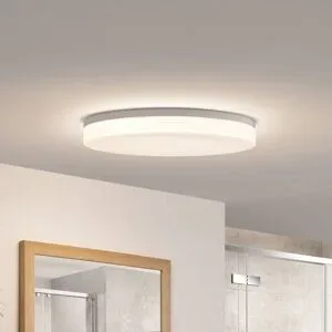 LED Deckenlampe Wynion PRIOS, dimmbar, weiß / opal, für Badezimmer, Kunststoff, Modern, LED Deckenleuchte