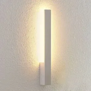 Wandlampe Ivano Arcchio, weiß / opal, für Flurbereich, Aluminium, Modern, LED Wandleuchte, Wandlampe Innen