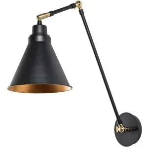 Wandlampe Berceste 7956 Opviq, dimmbar, schwarz, für Wohn- / Esszimmer, Metall, Wandleuchte, Wandlampe Innen
