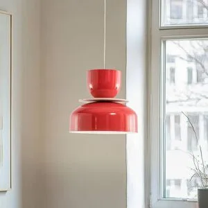 Hängelampe Uto ALDEX, dimmbar, rot, für Wohn- / Esszimmer, Metall, Modern, Pendelleuchte