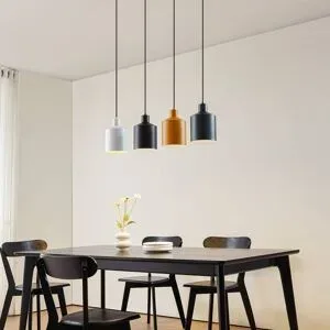Hängelampe Tirane Lindby, dimmbar, schwarz, für Wohn- / Esszimmer, Metall, Modern, Pendelleuchte