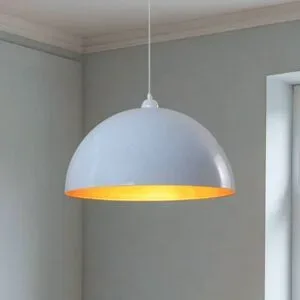 Hängelampe Lipeo ROYALTECH, dimmbar, weiß / opal, für Wohn- / Esszimmer, Metall, Pendelleuchte