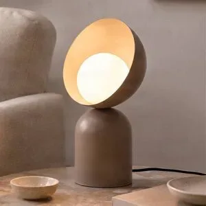 Tischlampe Boto LN1 EMIBIG LIGHTING, creme / amber, für Wohn- / Esszimmer, Metall, Modern, Tischlampe