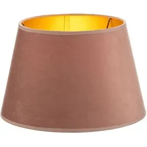 Lampenschirm Cone Höhe 18 cm, rosa/gold Duolla, violett / pink / rose, Textil / Stoff / Seide