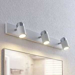 Deckenlampe Kardo Lindby, dimmbar, weiß / opal, für Wohn- / Esszimmer, Metall, Modern, Deckenlampe